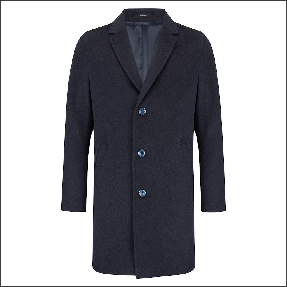 Douglas Navy Prescott Tailored Coat<>