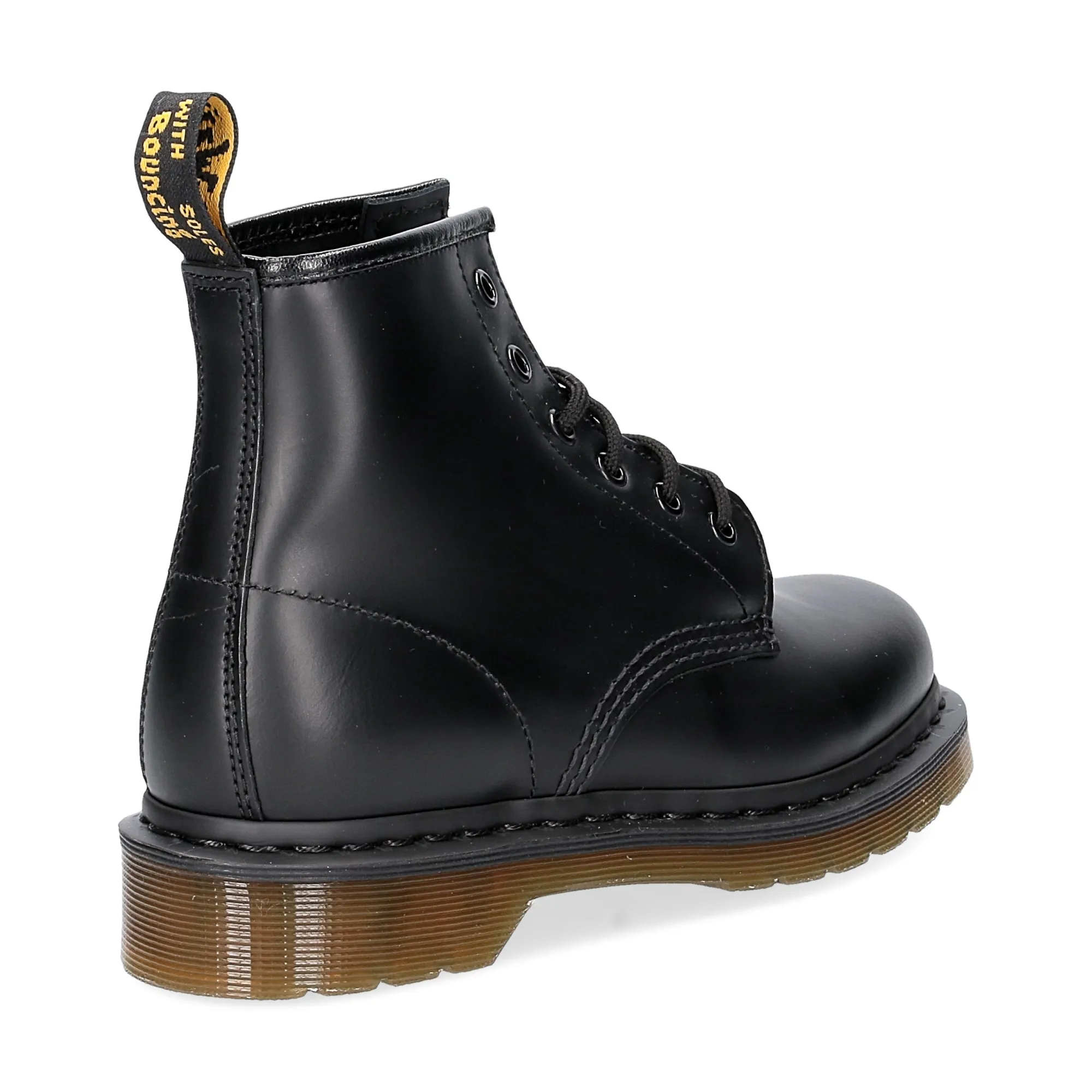 DR. MARTENS 101 BLACK SMOOTH 6 EYE - Al Siletto | Al Siletto