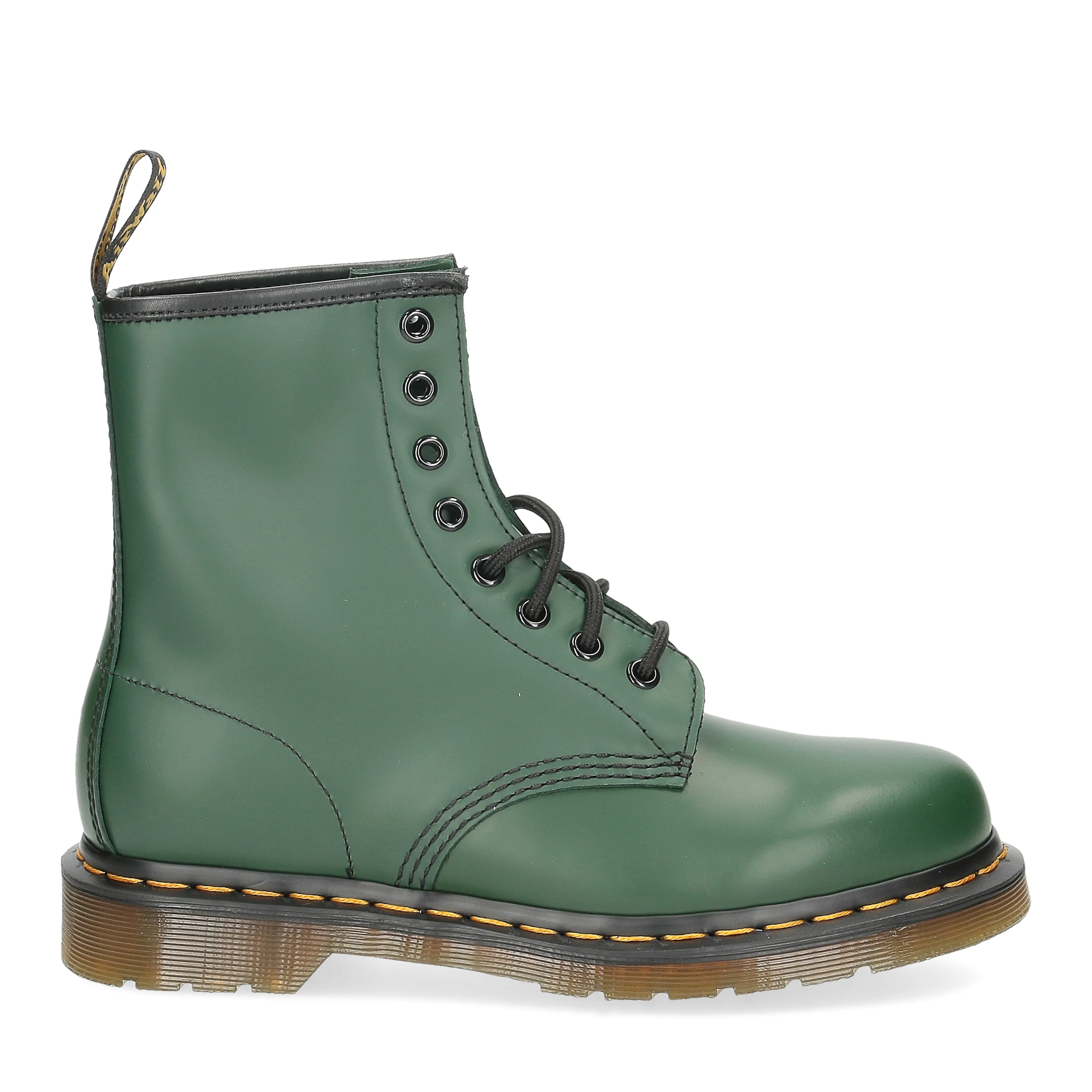 Dr. Martens Anfibio 1460 green smooth - Al Siletto | Al Siletto