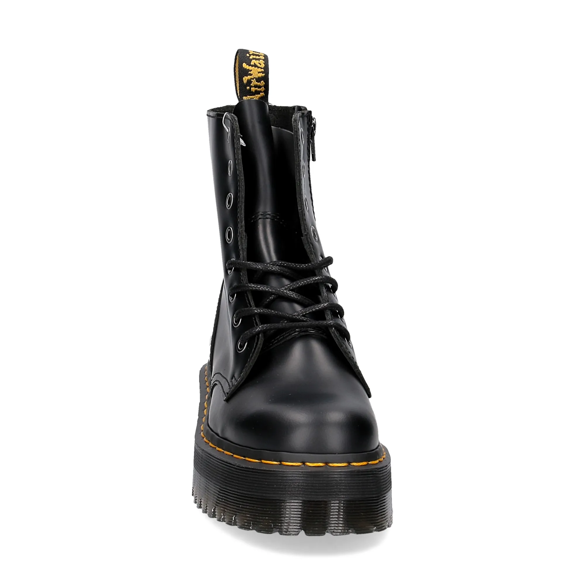 Dr. Martens Anfibio Jadon Black polished smooth - Al Siletto | Al Siletto