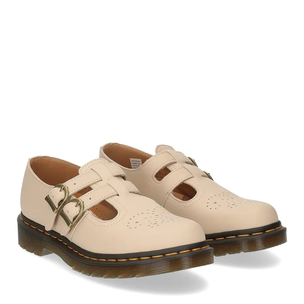 Dr. Martens Mary Jane parchment beige virginia - Al Siletto | Al Siletto