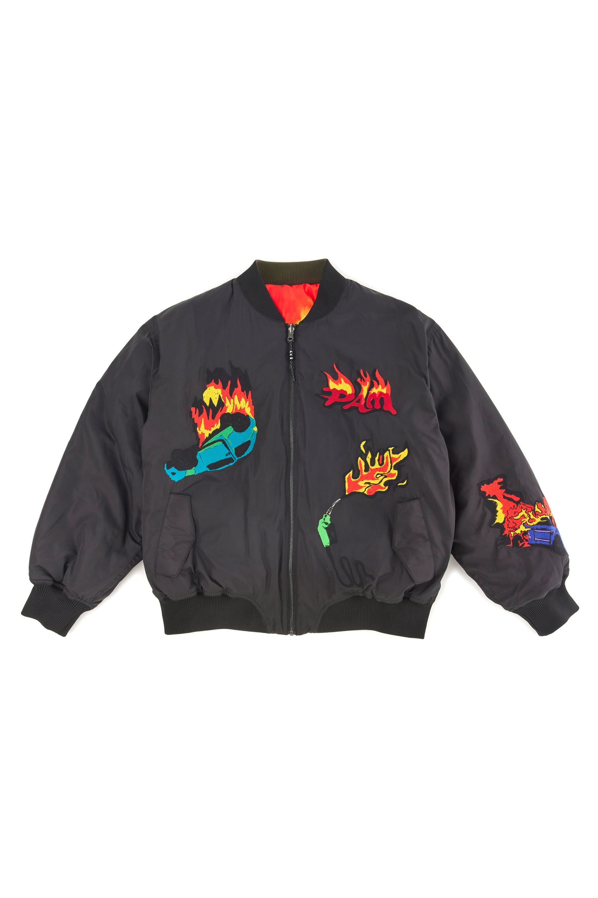 ENGULFED REVERSIBLE BOMBER JACKET