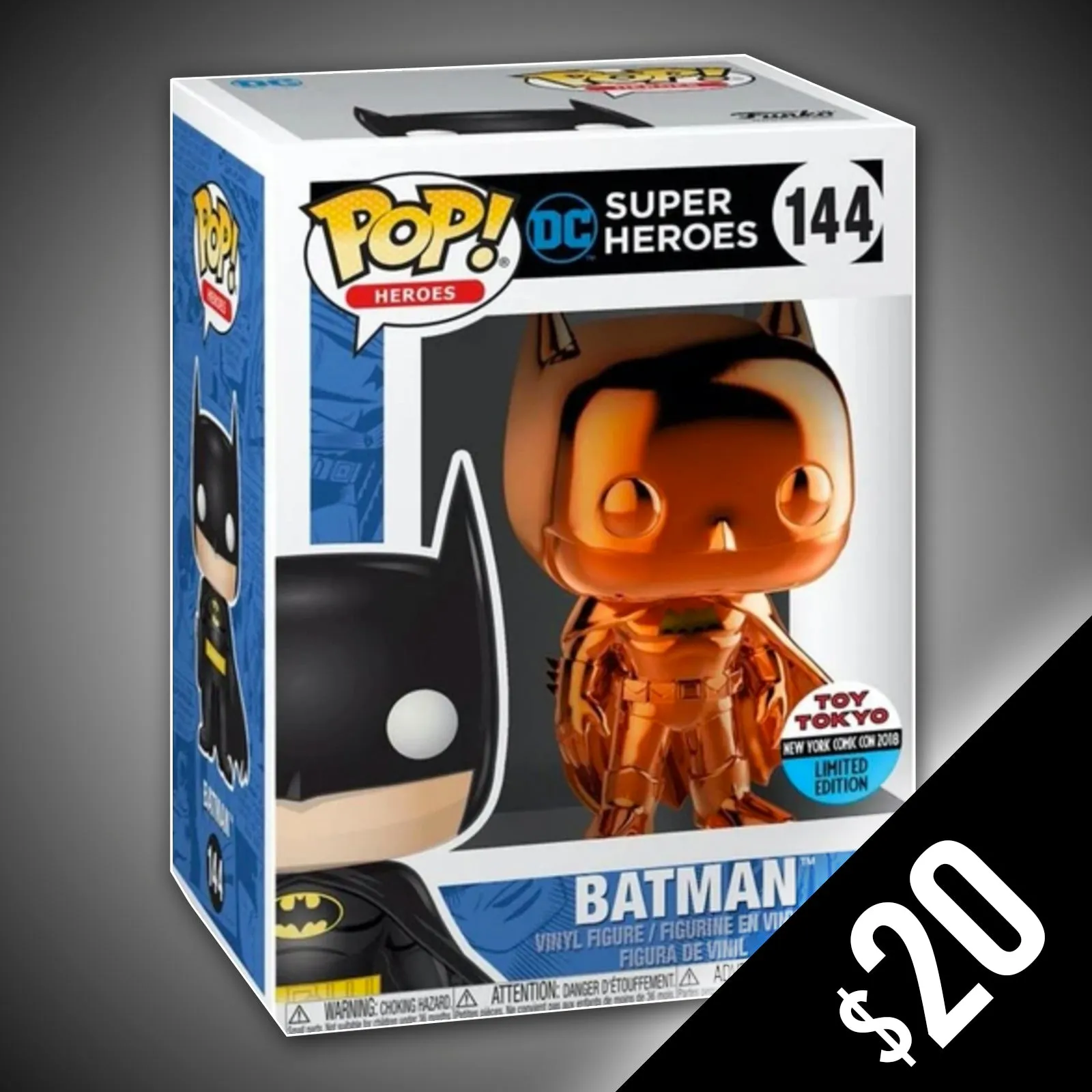 Funko Pop! DC: Batman (Orange Chrome) #144