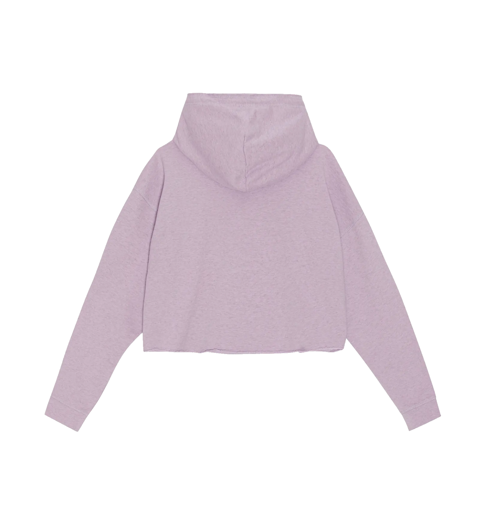 Ganni Lilac Cropped Oversized Hoodie