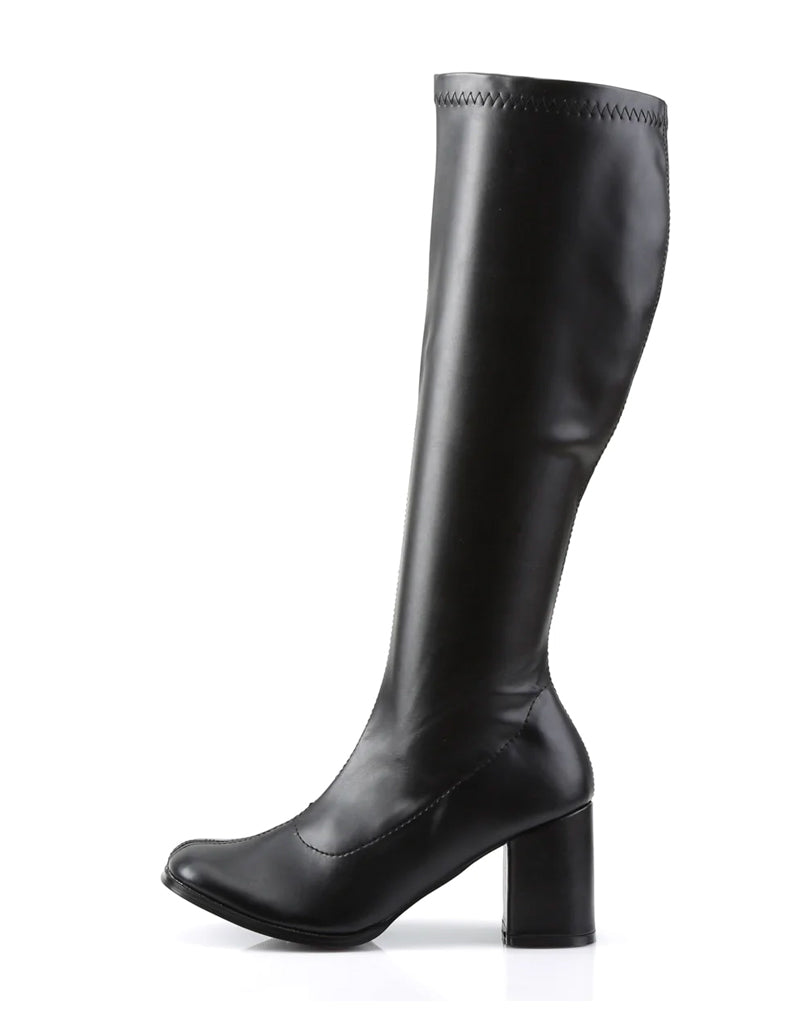 GOGO 300 BOOTS - BLACK VEGAN LEATHER *PRE ORDER*