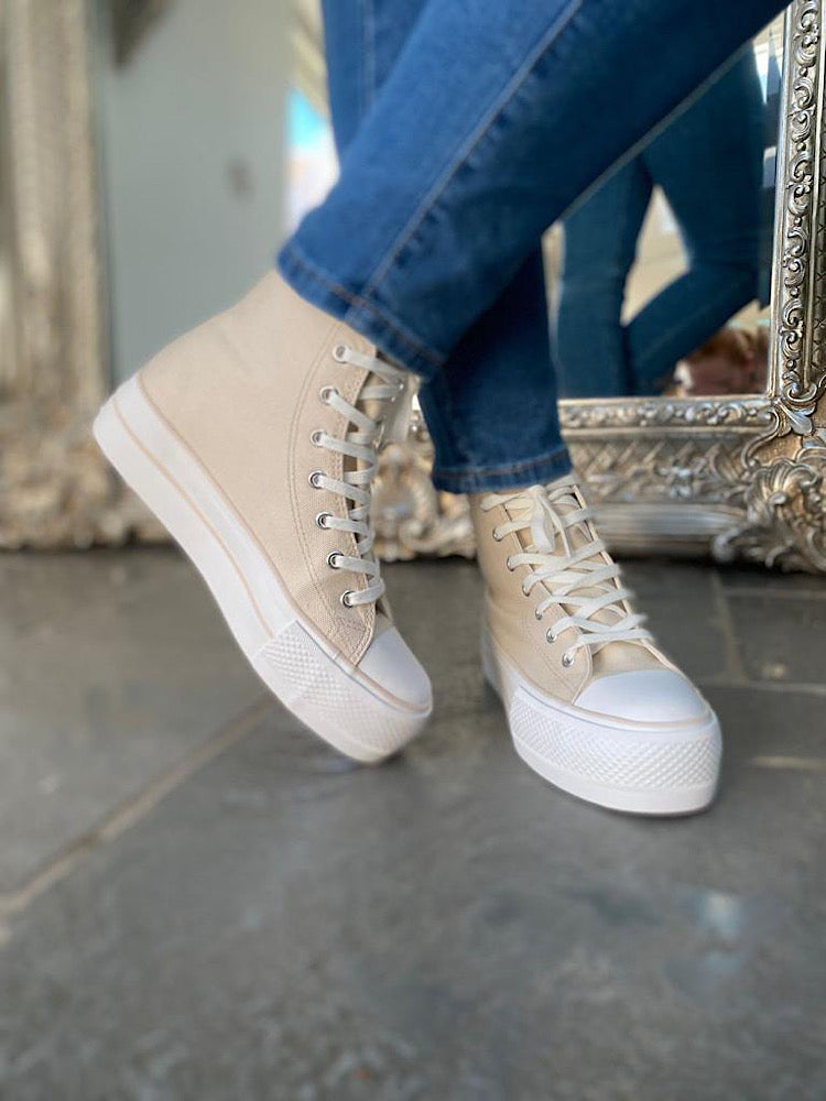 Gold Heart High Tops Chloe