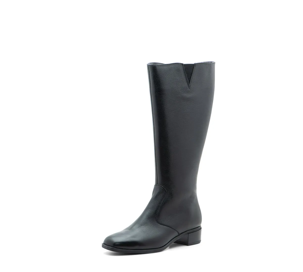 Grantham Women's Zip Calf Leather Boot - Black 01