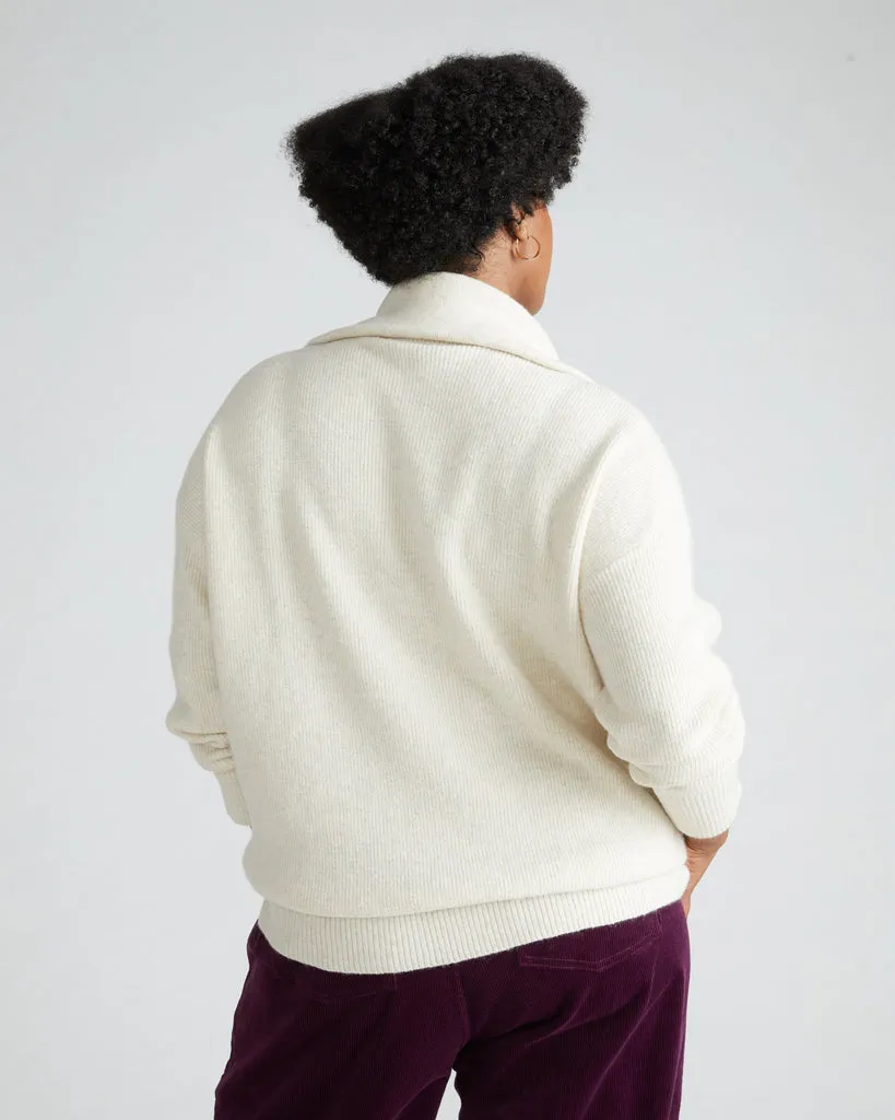 Half Zip Eco Blanket Sweater - Tusk