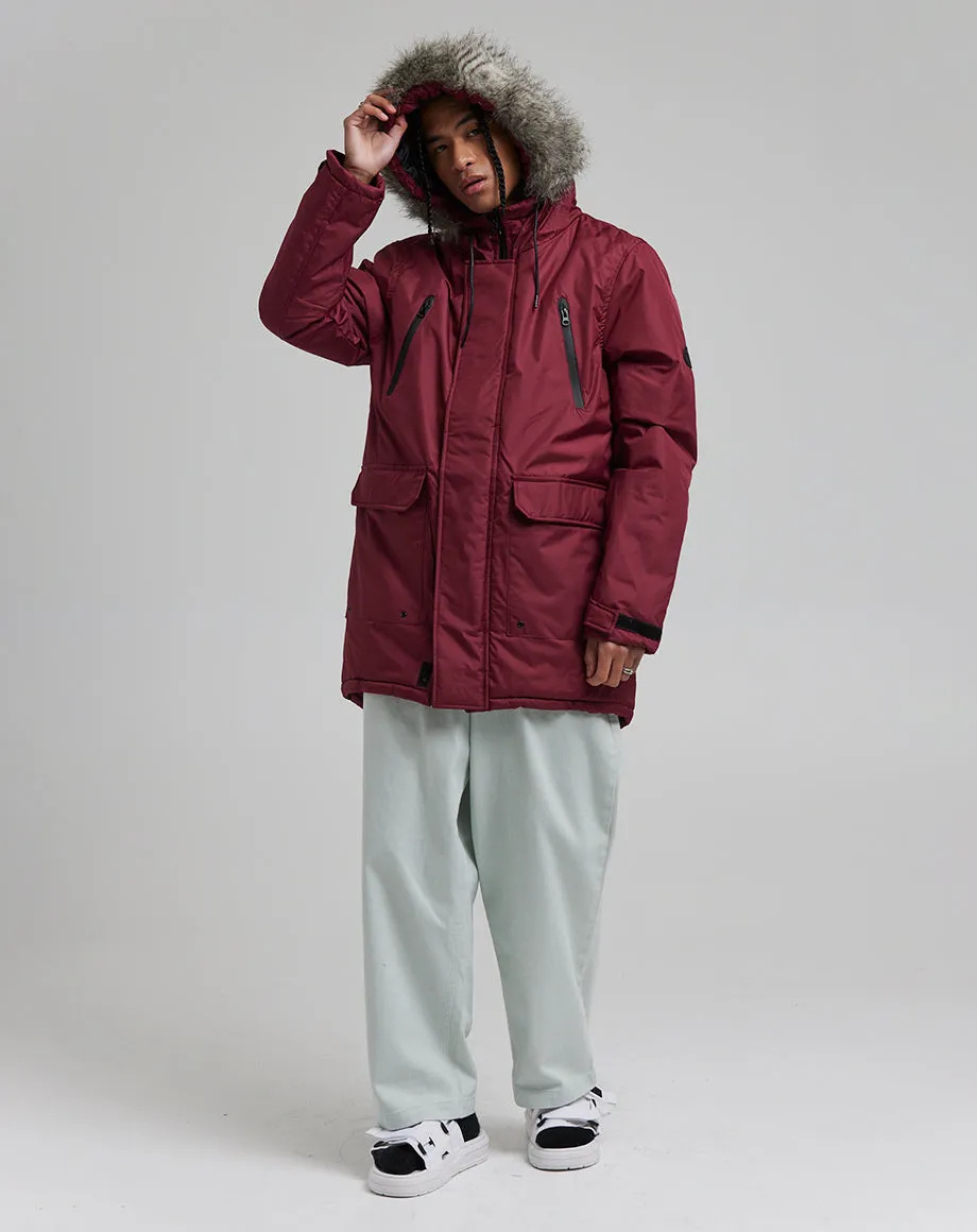 HECTO MEN'S ARTIC PARKA JACKET | BURGUNDY