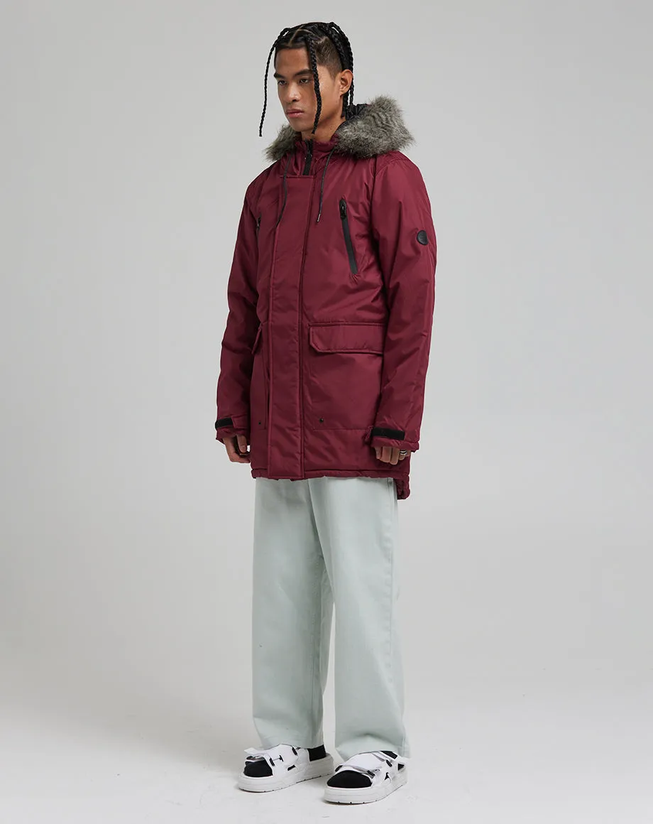 HECTO MEN'S ARTIC PARKA JACKET | BURGUNDY