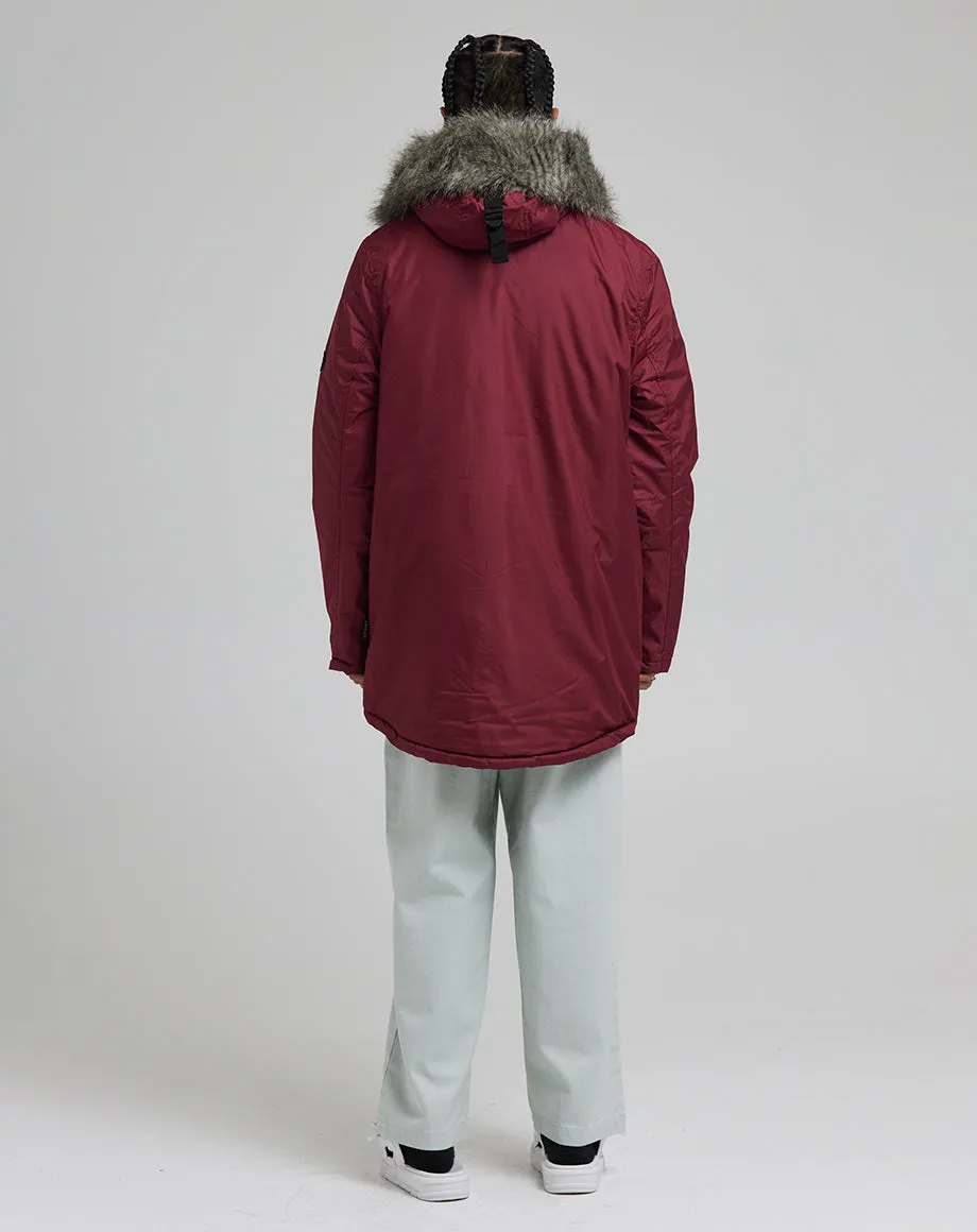 HECTO MEN'S ARTIC PARKA JACKET | BURGUNDY