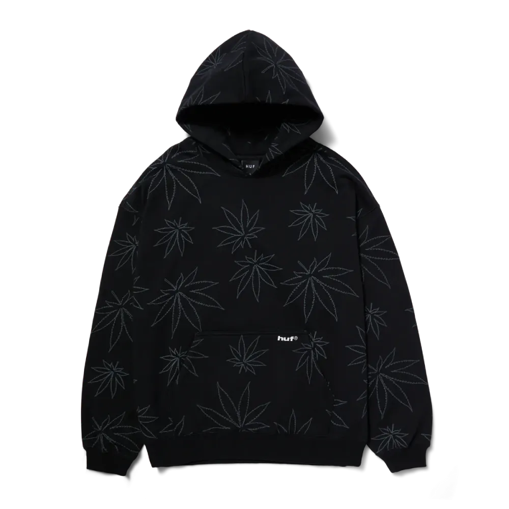 HUF Plantlife Fleece Hoodie Black