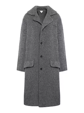 HW FELTED WOOL KNIT COAT