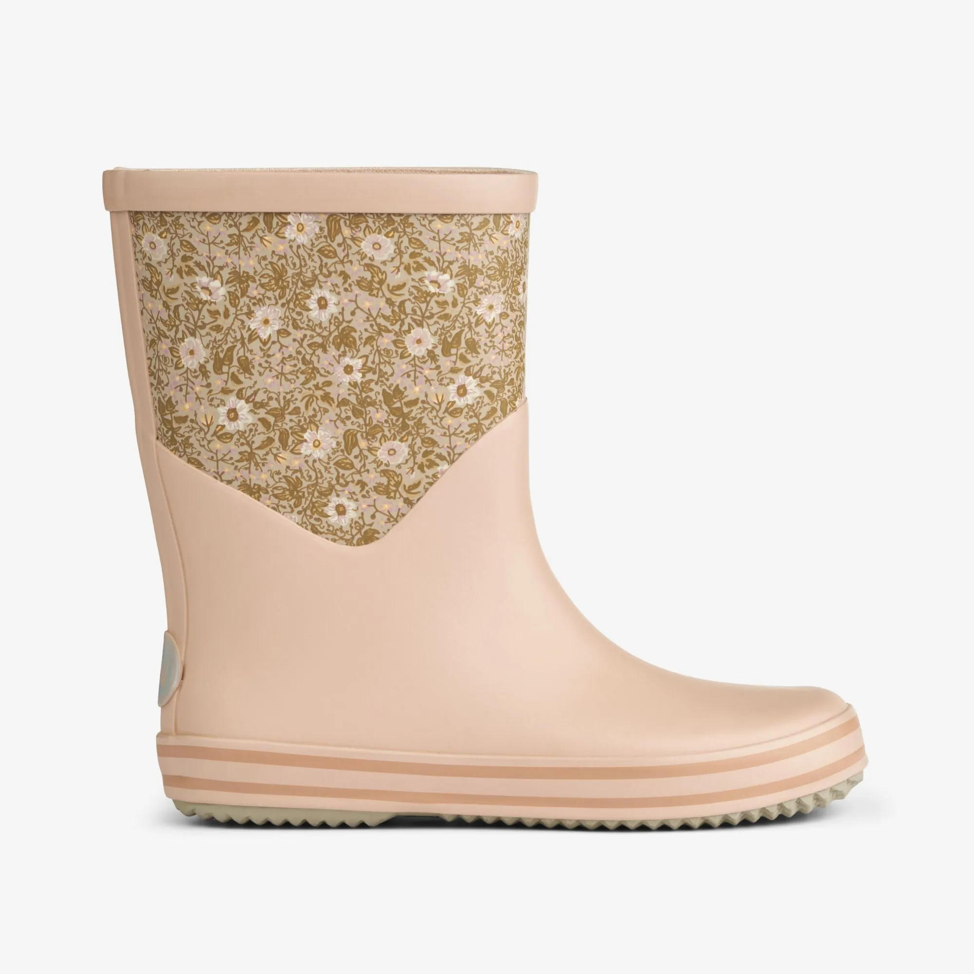 Juno Rubber Boot Print - pale lilac flowers