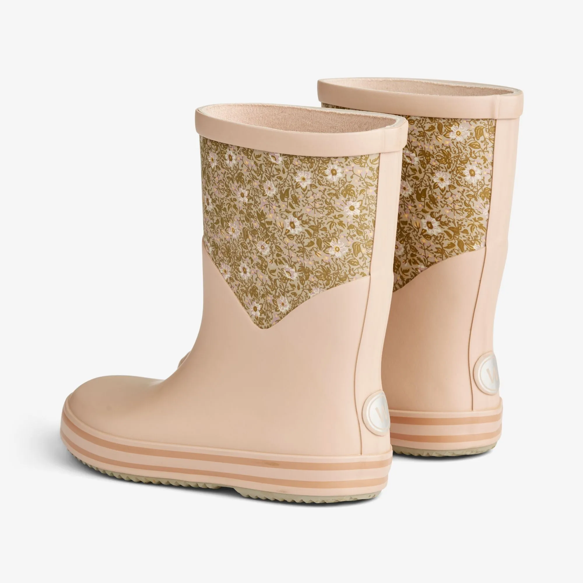 Juno Rubber Boot Print - pale lilac flowers