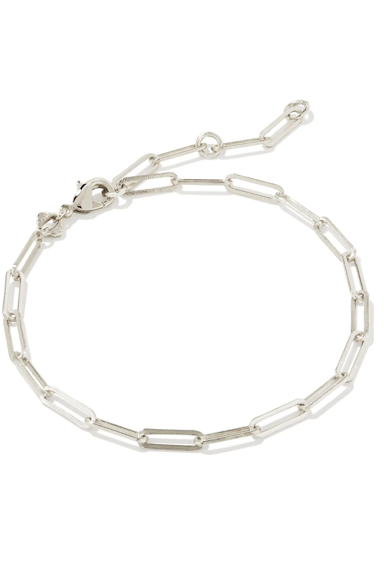 Kendra Scott Courtney Paperclip Bracelet-- Rhodium