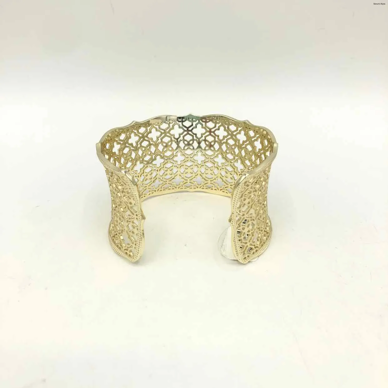 KENDRA SCOTT Goldtone Filagree 1.5 Cuff