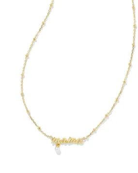 Kendra Scott Mama Script Necklace