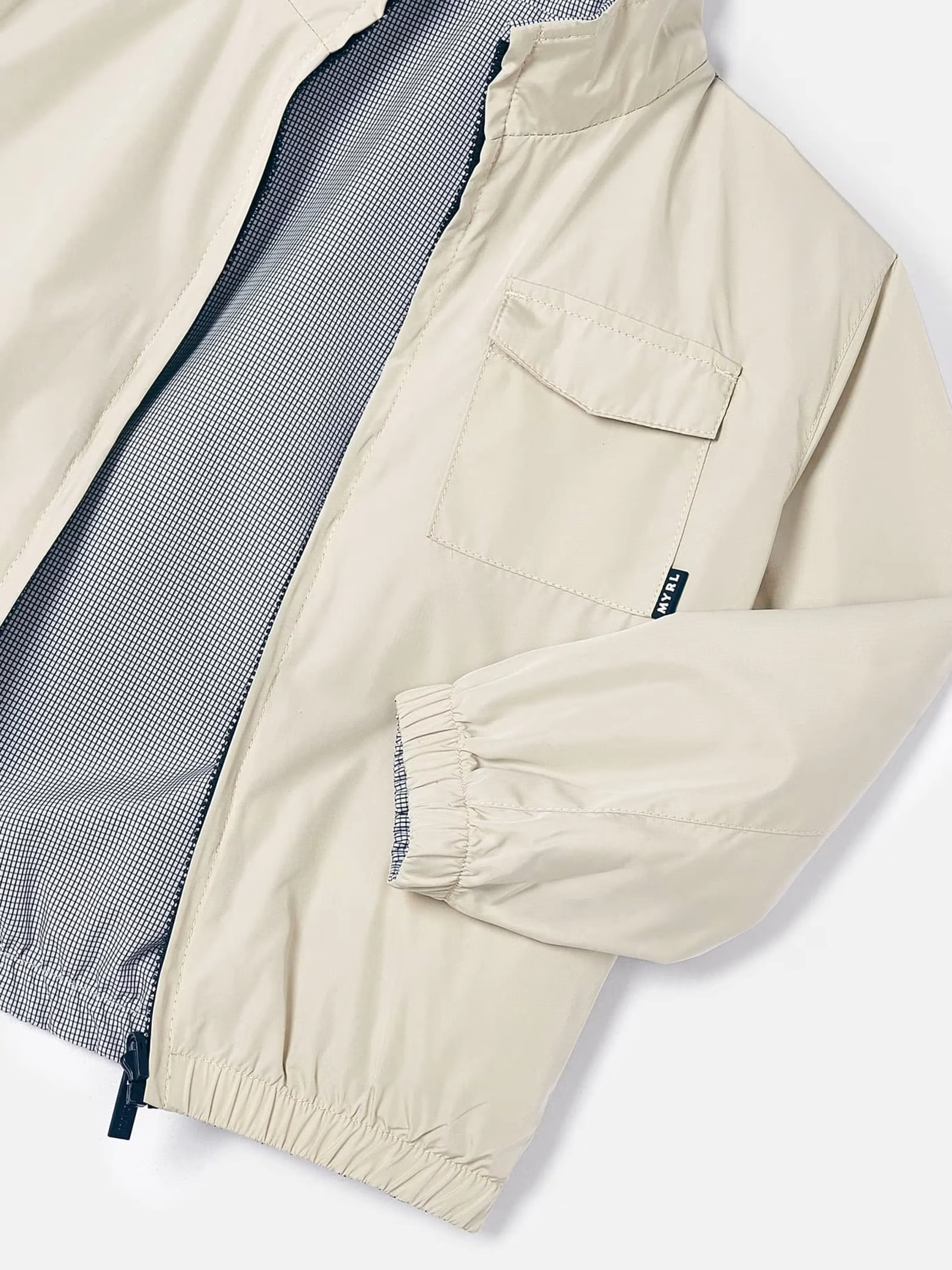 Khaki Reversible Windbreaker