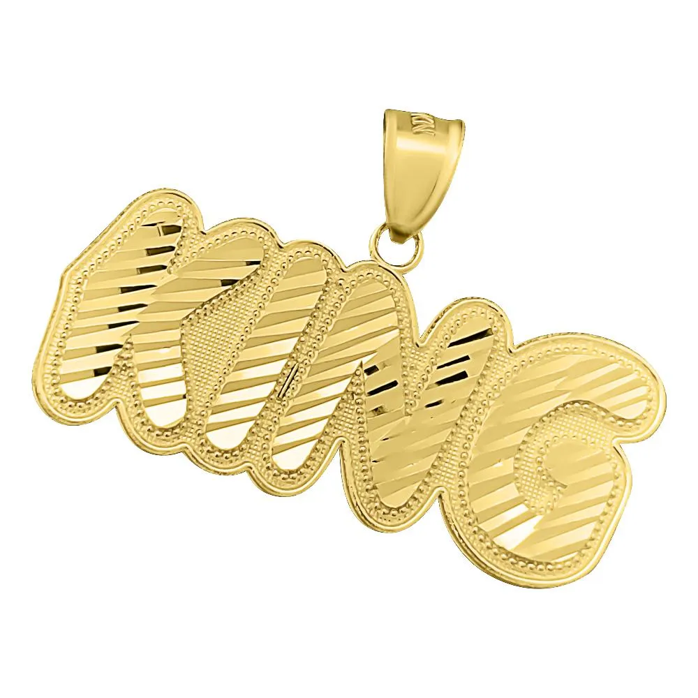 KING DC 10K Yellow Gold Pendant