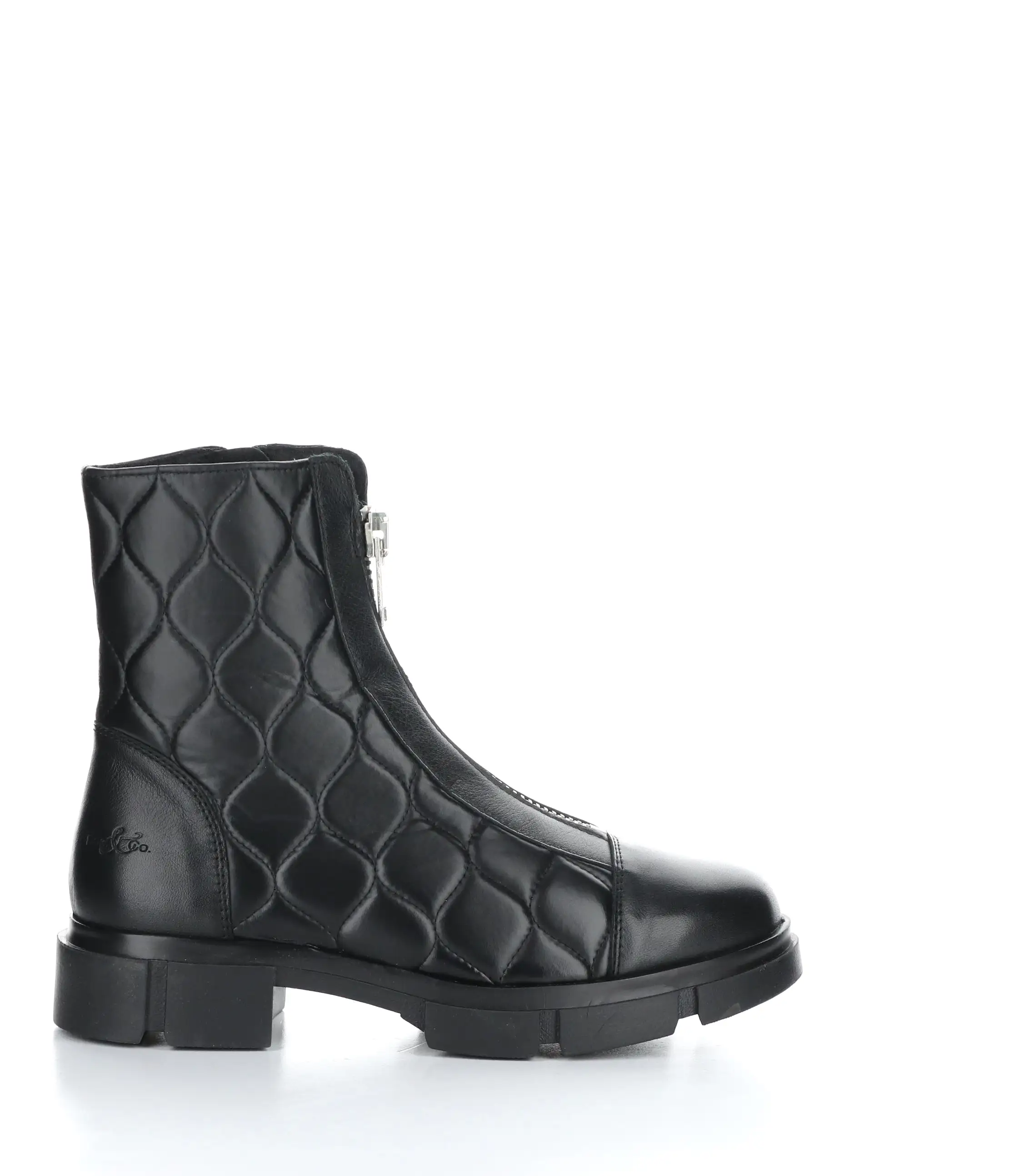 LANE BLACK Round Toe Boots