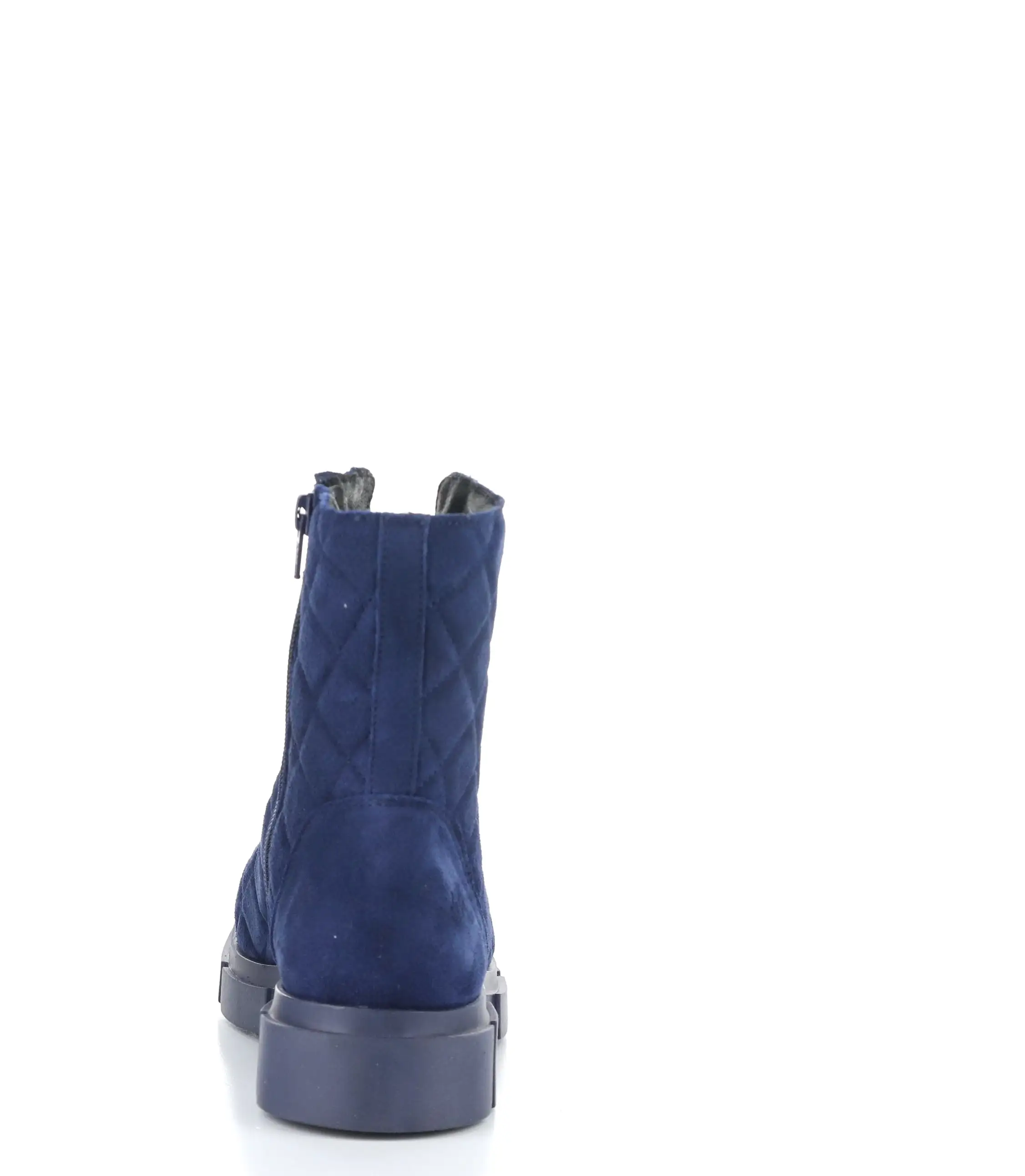 LANE NAVY Round Toe Boots