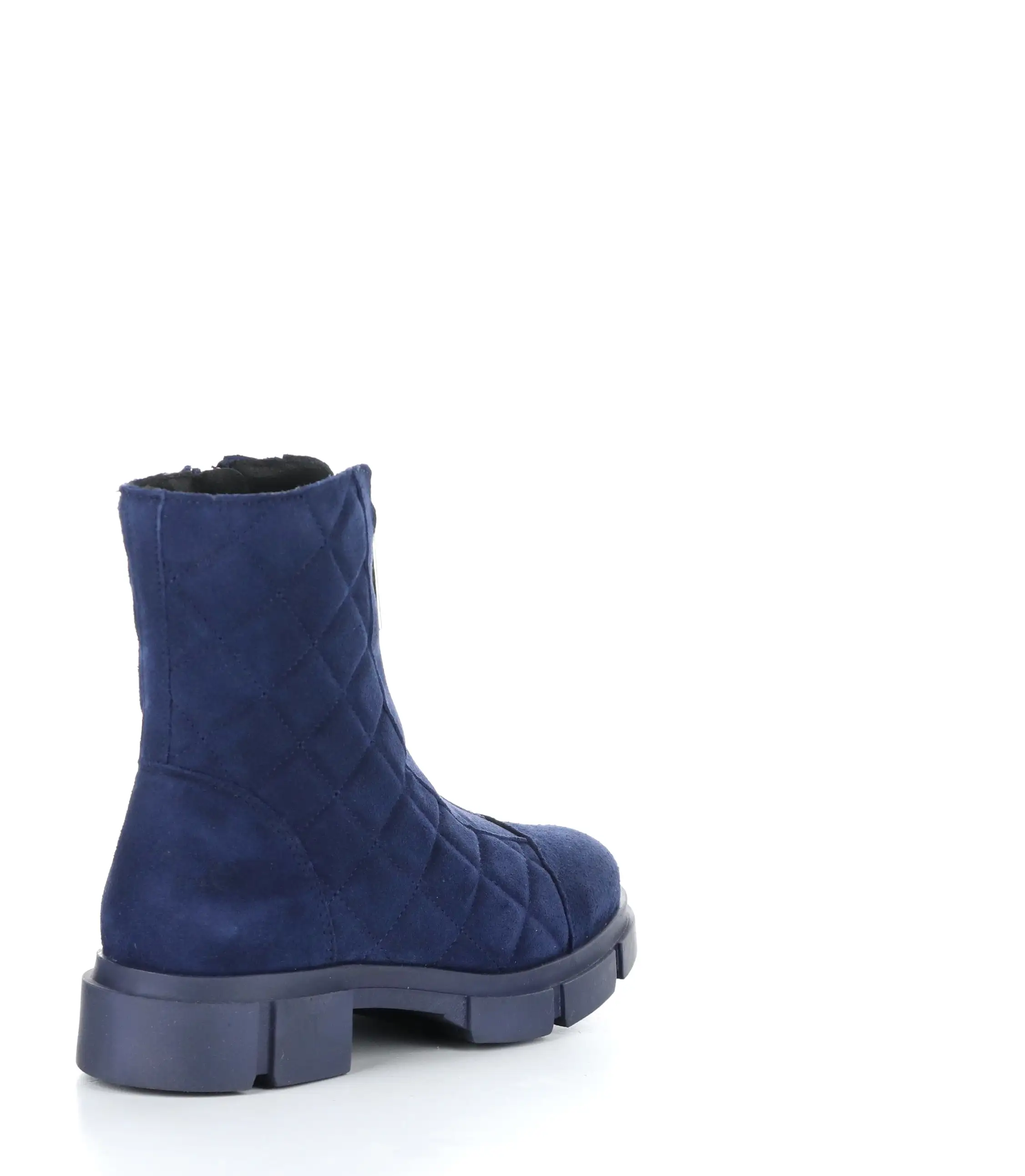 LANE NAVY Round Toe Boots