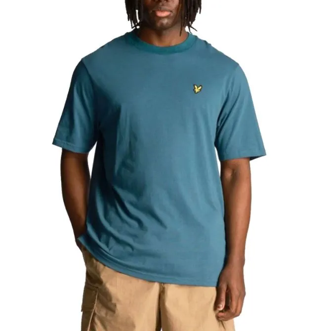 LYLE & SCOTT T-SHIRT PLAIN COURT MALACHITE TS400-W74