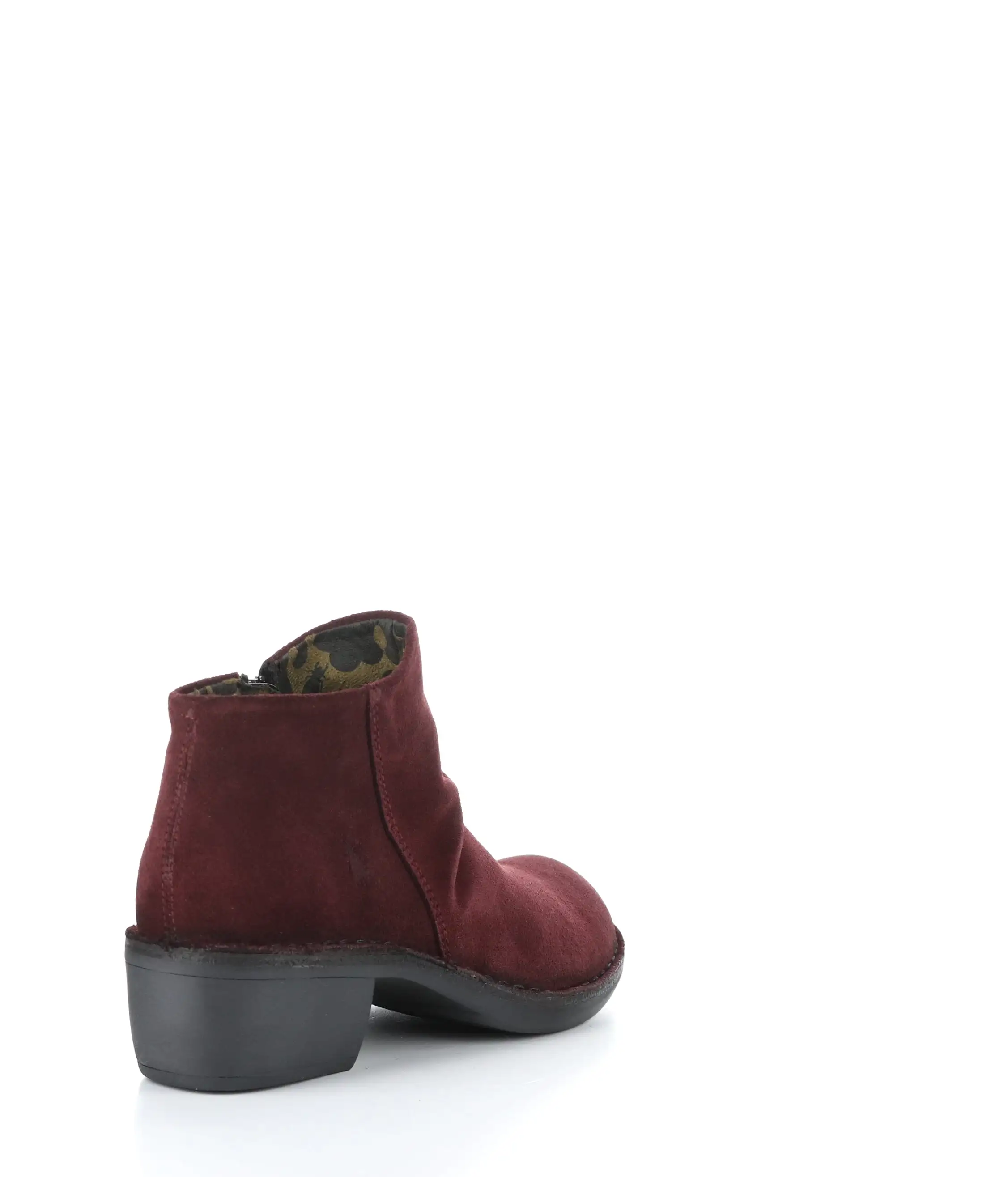 MERK093FLY 001 WINE Round Toe Boots