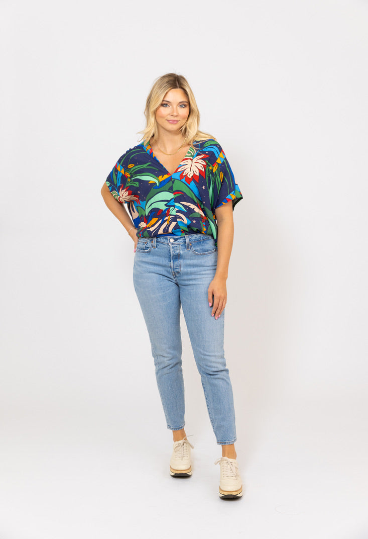 Midnight Island Signature Vneck Top