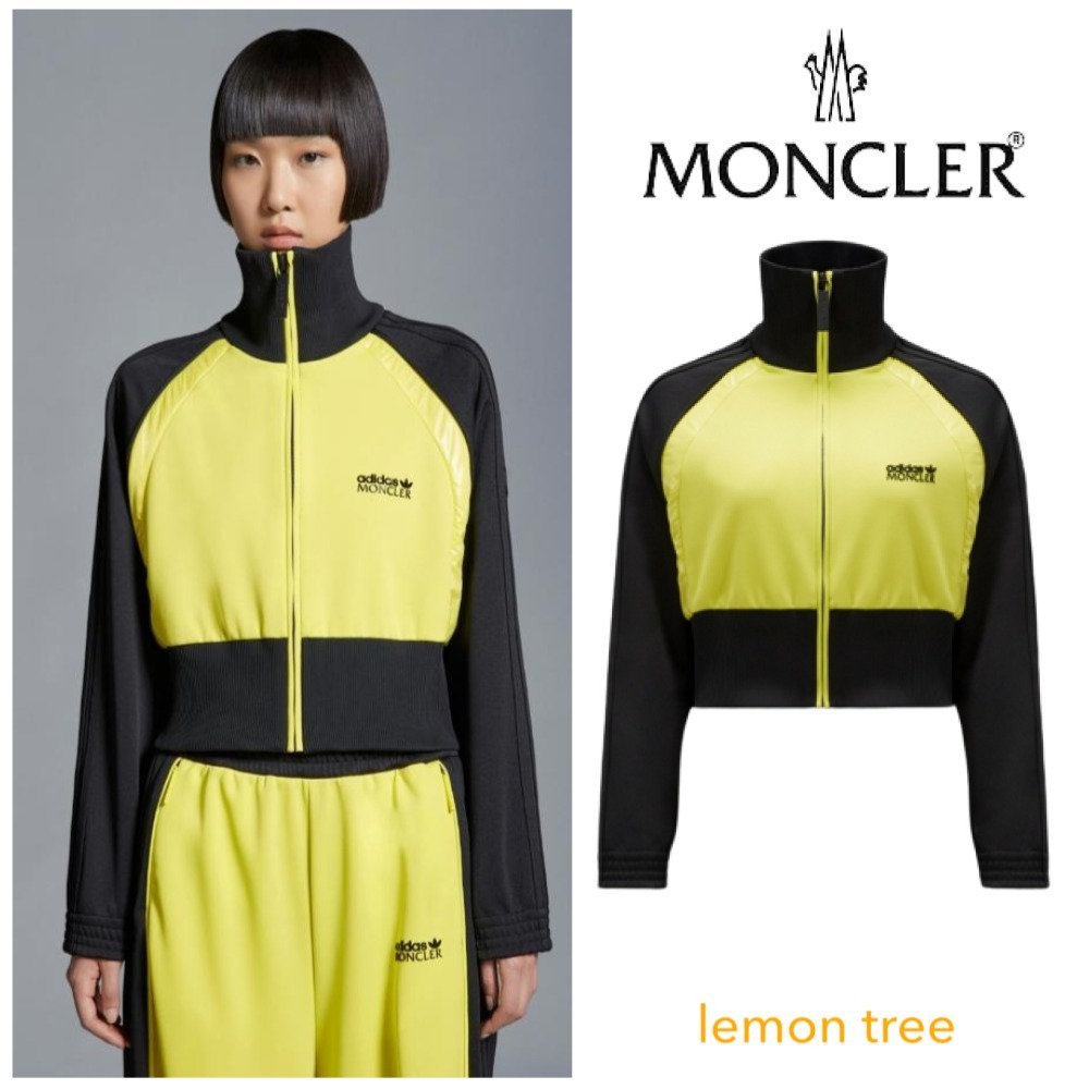 MONCLER  |Nylon Bi-color Long Sleeves Plain High-Neck Nylon Jacket