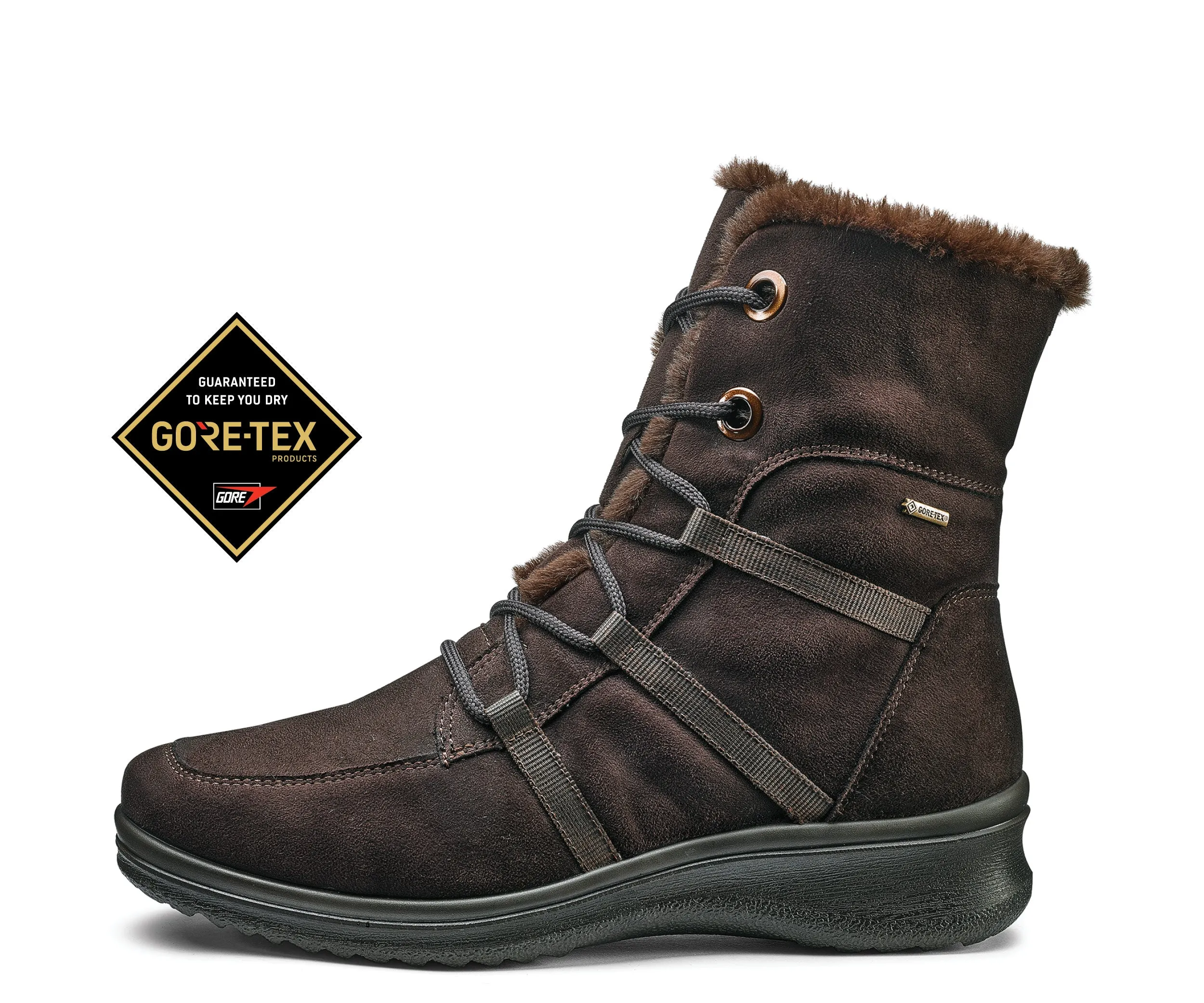 Montreal Women's GORE-TEX Faux Fur Boot - Brown 64