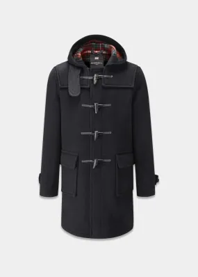 Morris Duffle Coat Black Stewart