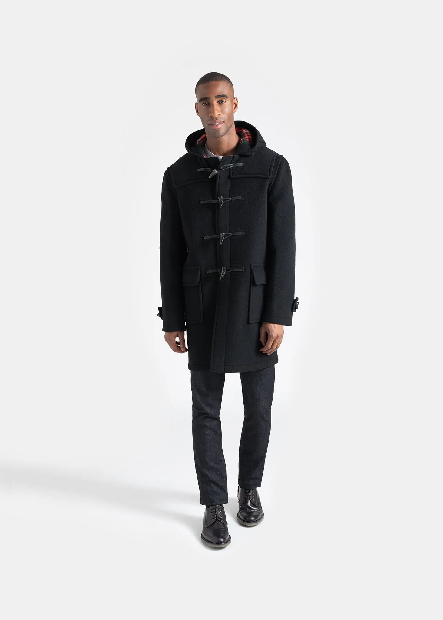 Morris Duffle Coat Black Stewart