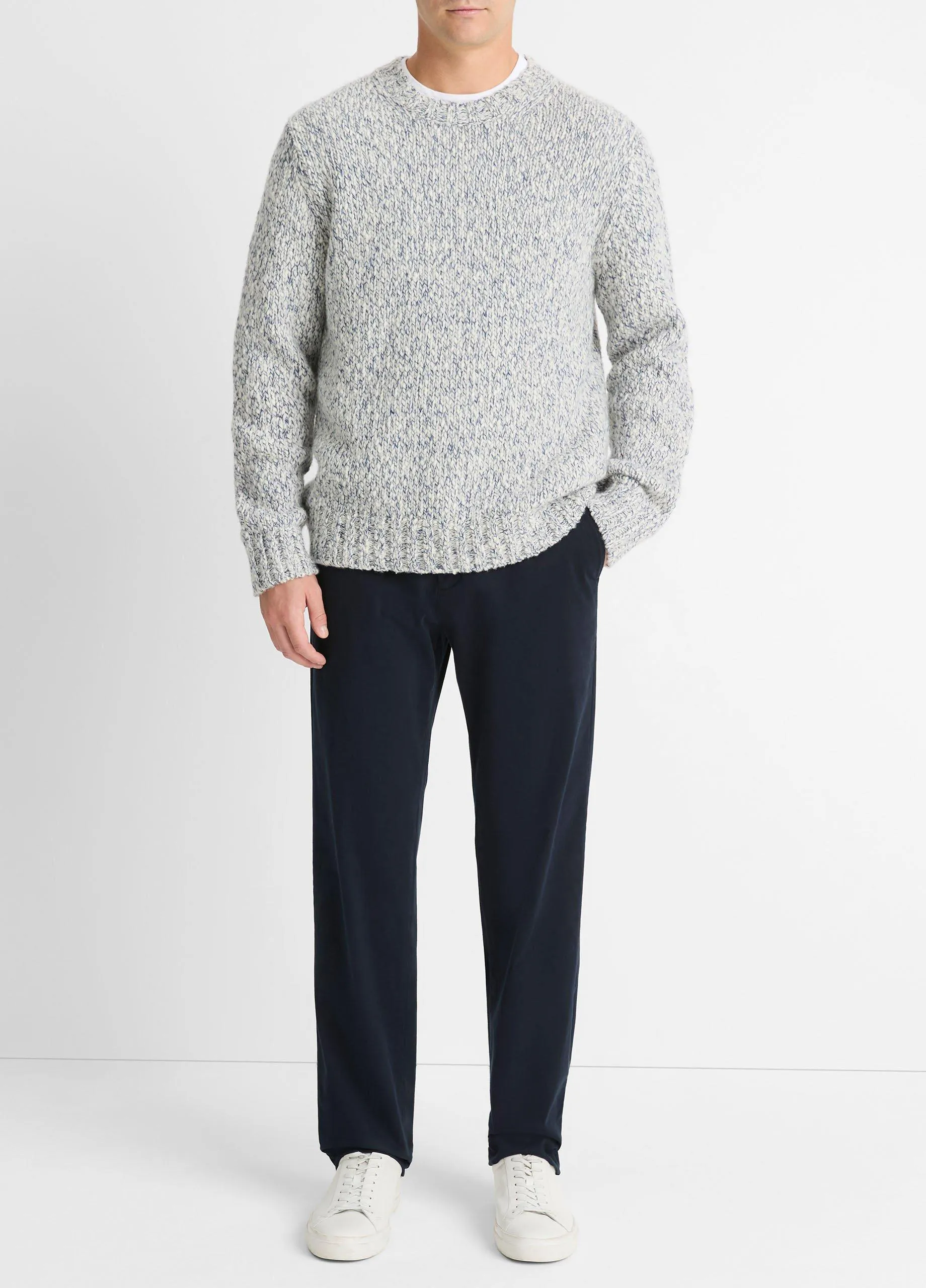 Mottled Marl Wool-Blend Sweater