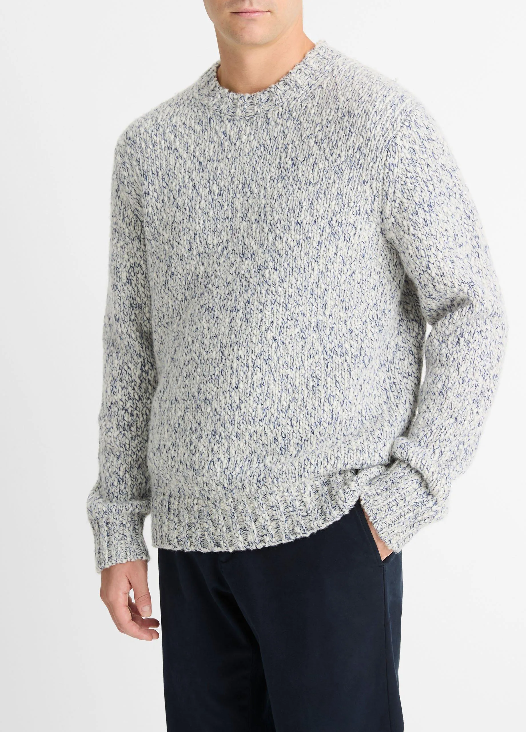 Mottled Marl Wool-Blend Sweater