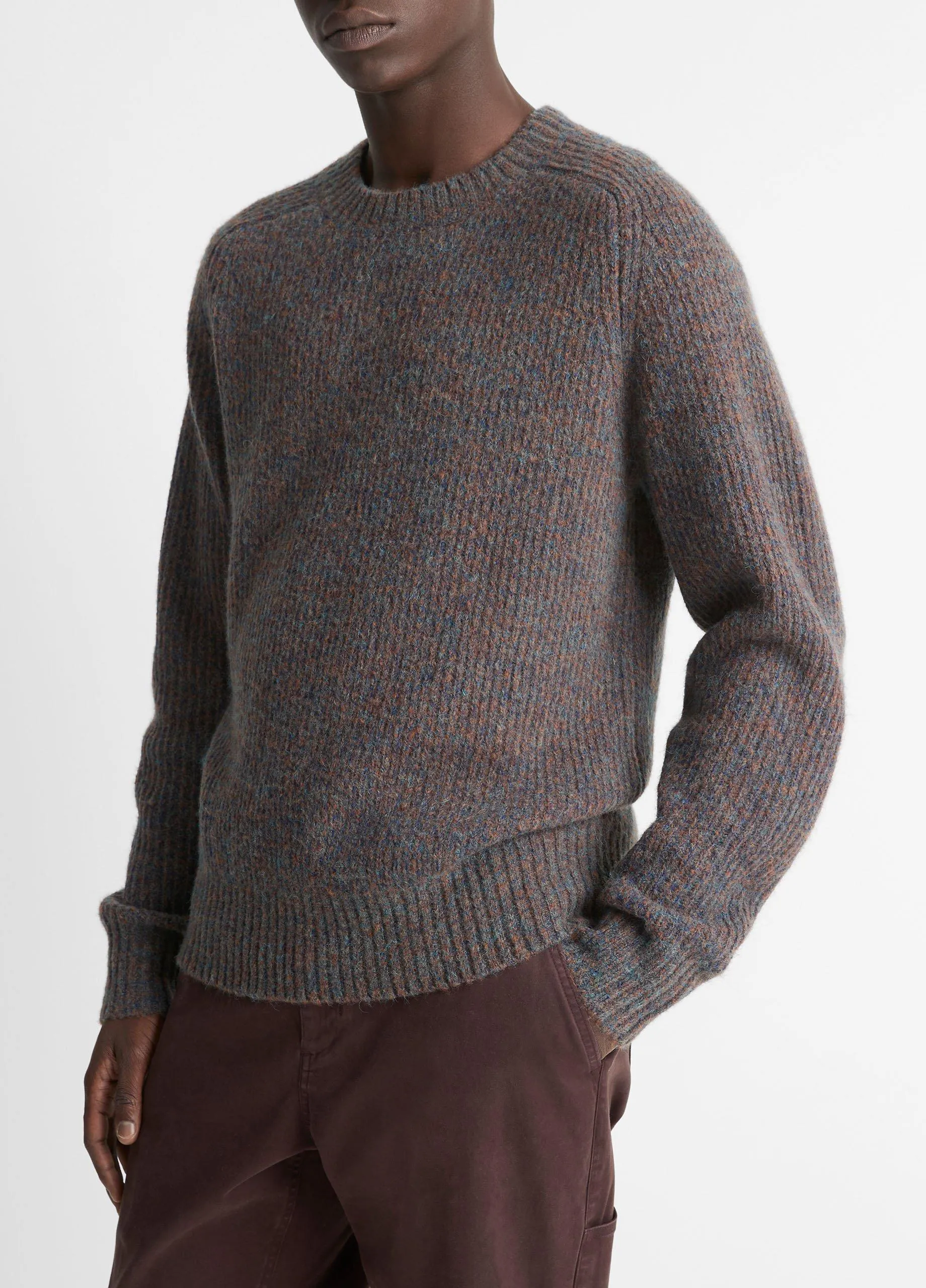 Mouliné-Mix Crew Neck Sweater