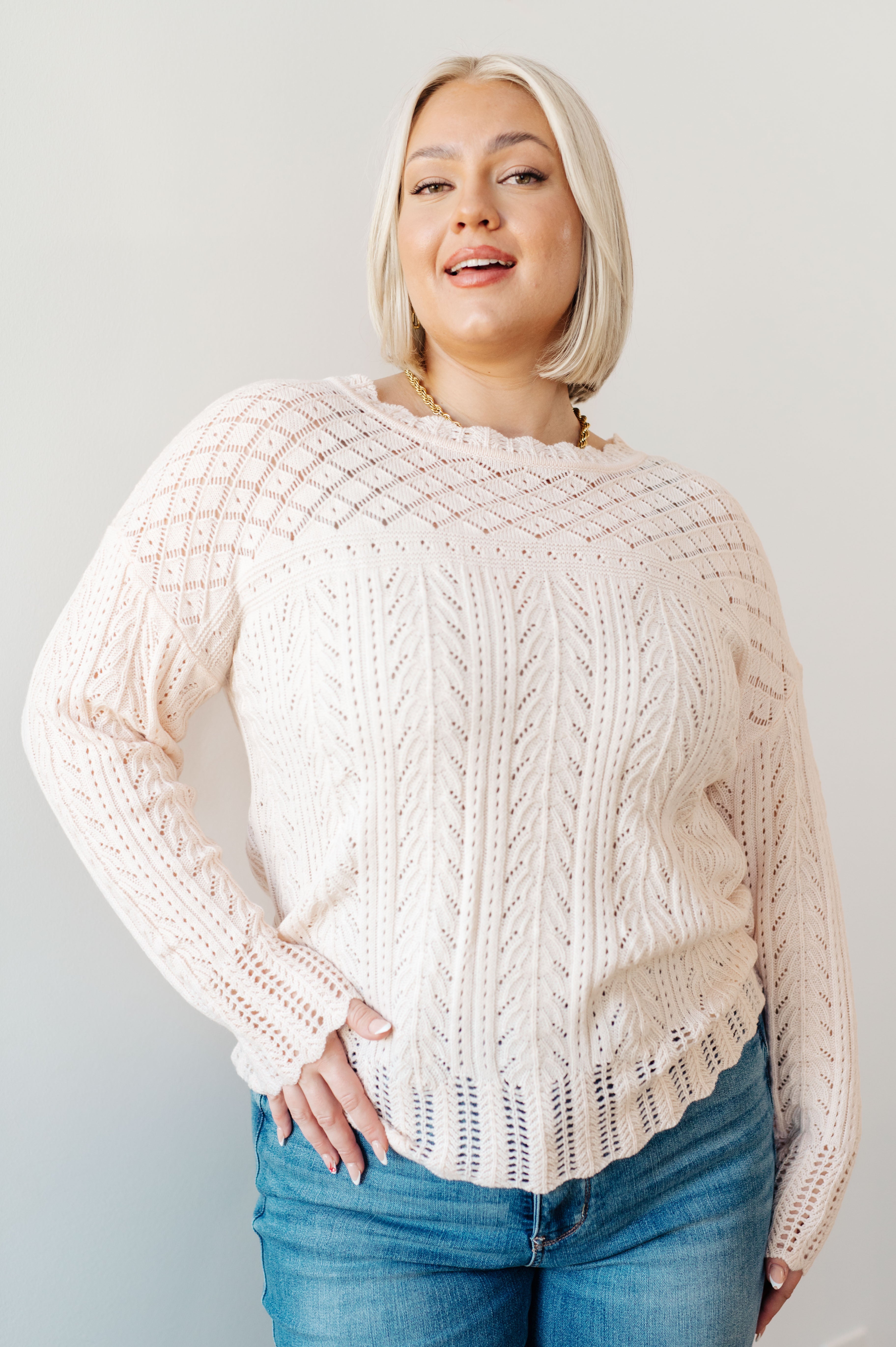 Natalie Lightweight Knit Sweater