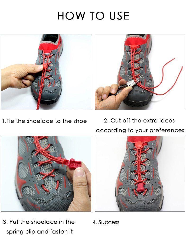 No Tie Shoelaces For Sneakers  Trainers