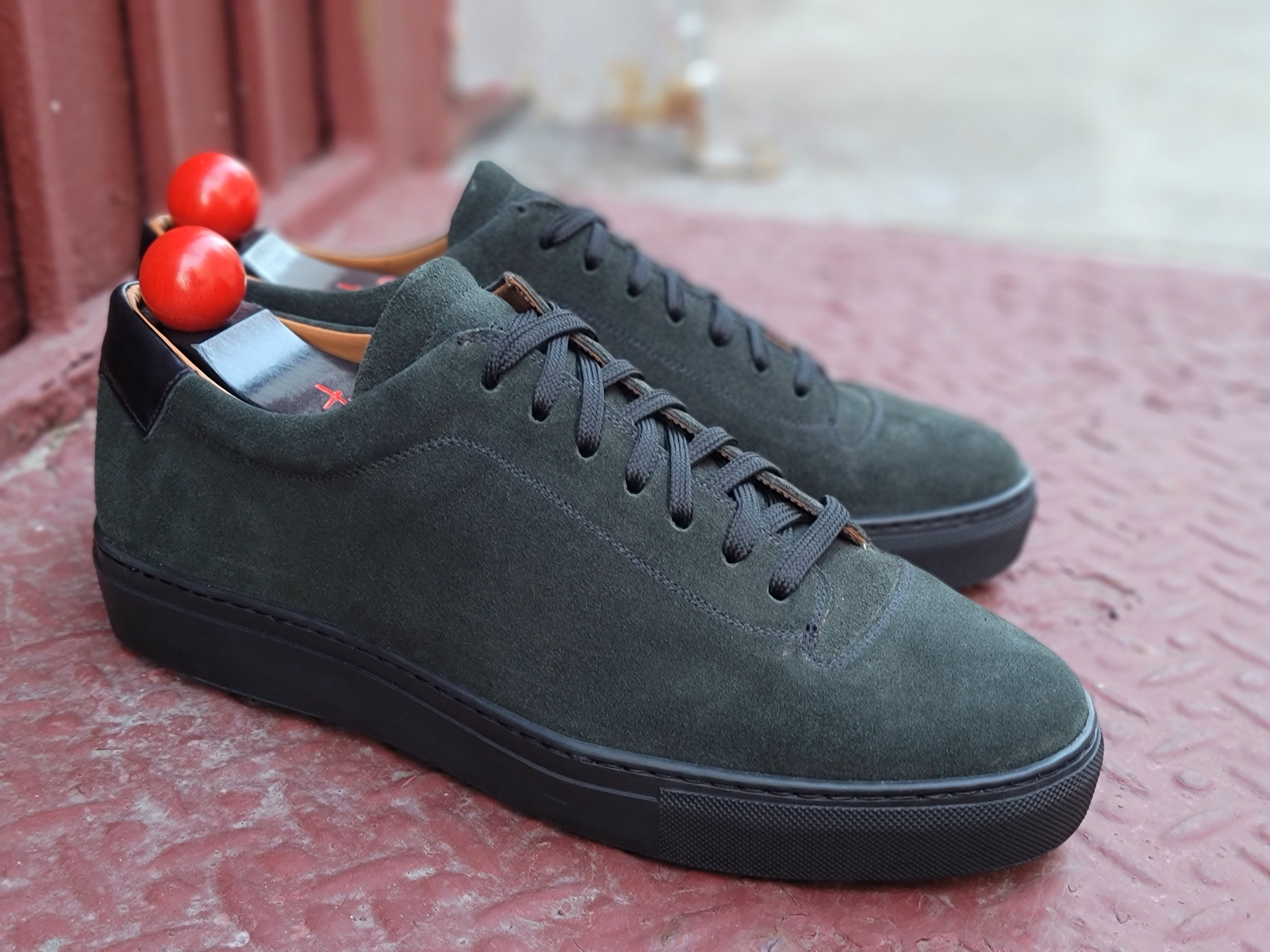 Olympia - Kale Suede / Black Sole