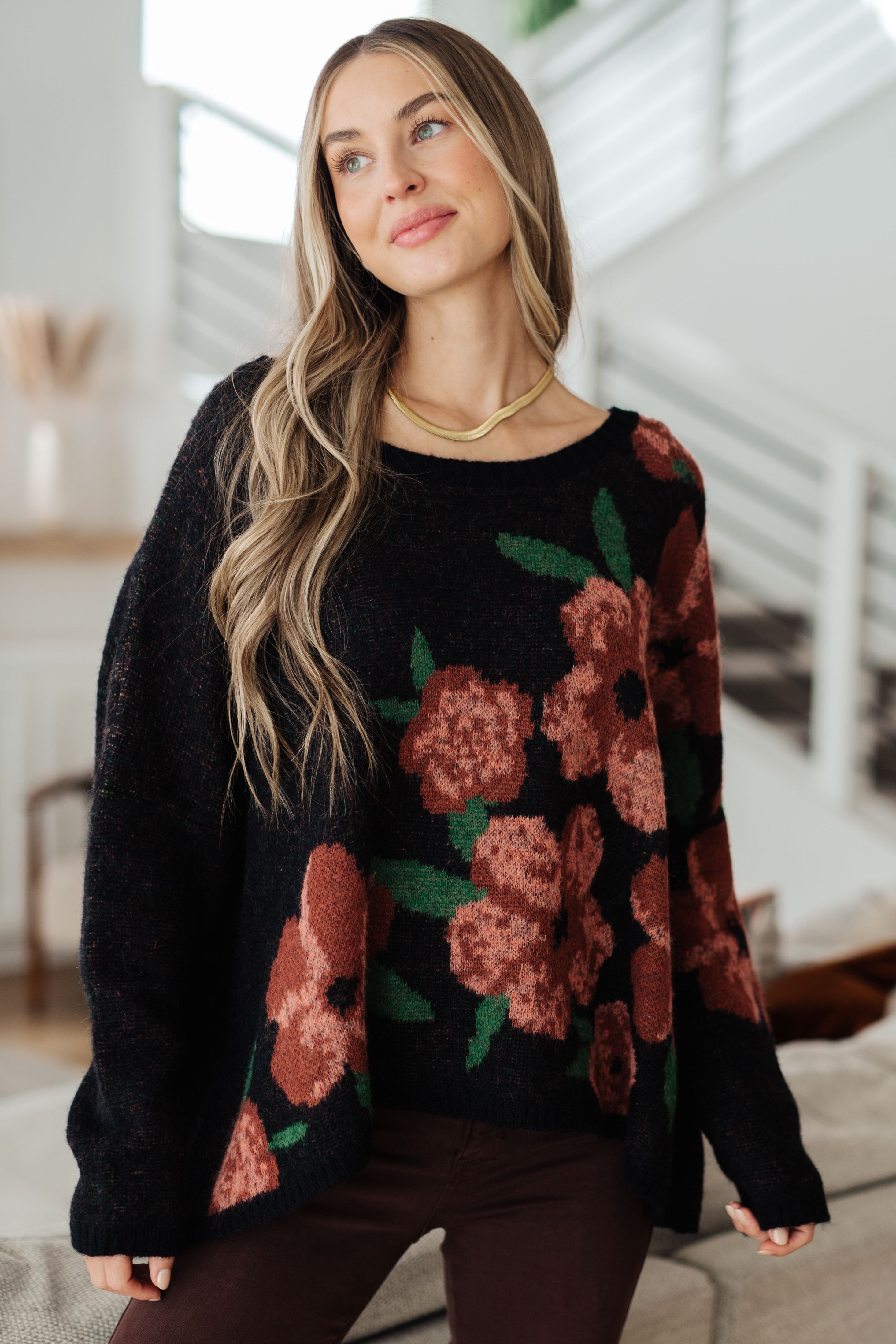 Paris Floral Sweater