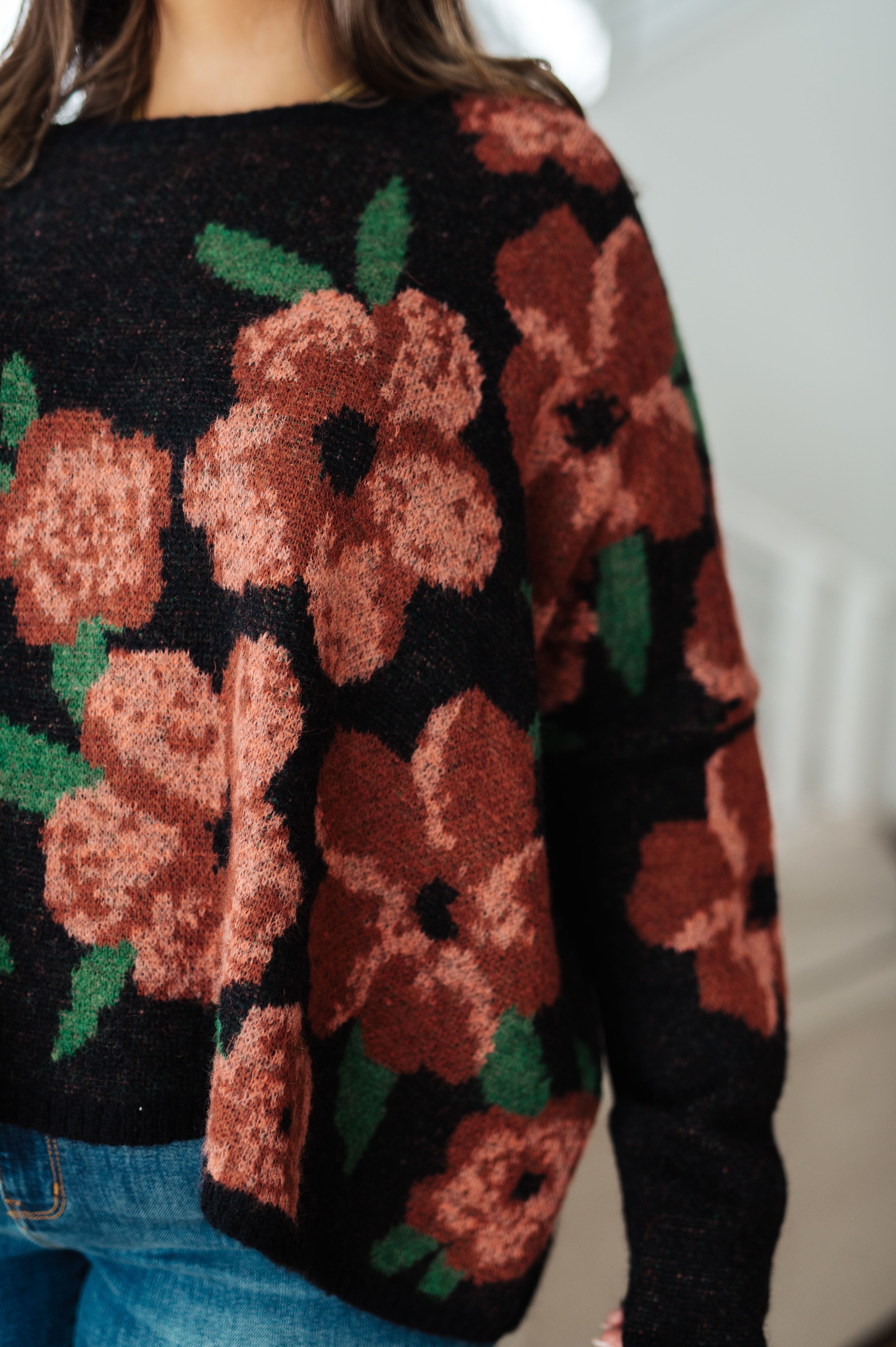 Paris Floral Sweater