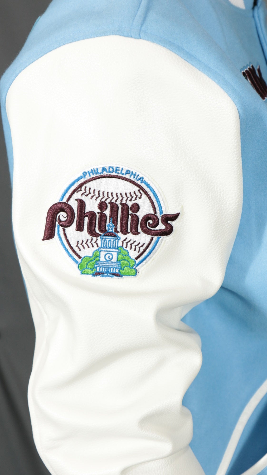 Philadelphia Phillies Cooperstown Phillies City Hall Logo 1980 World Series Patch Retro Classic Rib | University Blue/White Wool