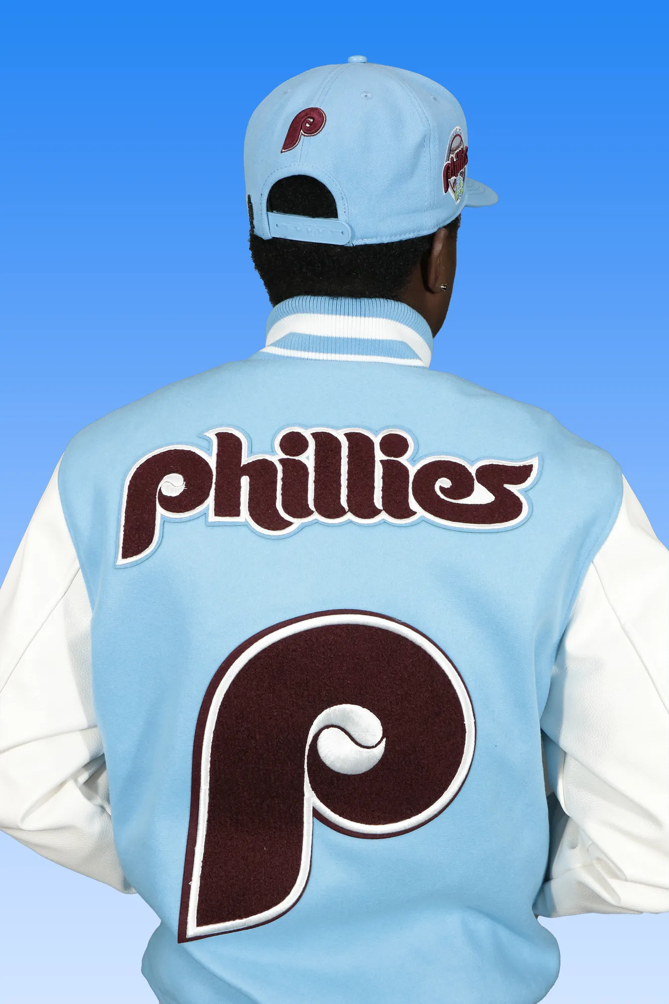 Philadelphia Phillies Cooperstown Phillies City Hall Logo 1980 World Series Patch Retro Classic Rib | University Blue/White Wool