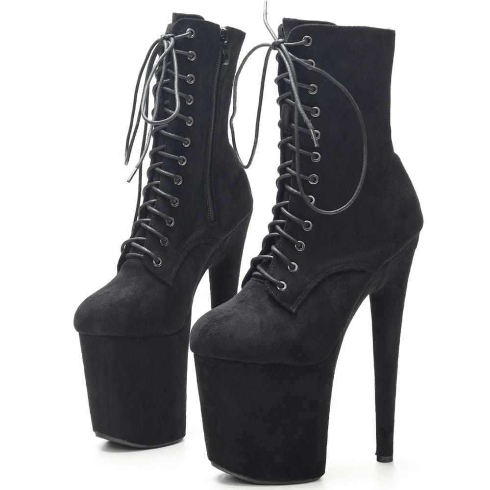 Pole Dance High Heel Ankle Boots In