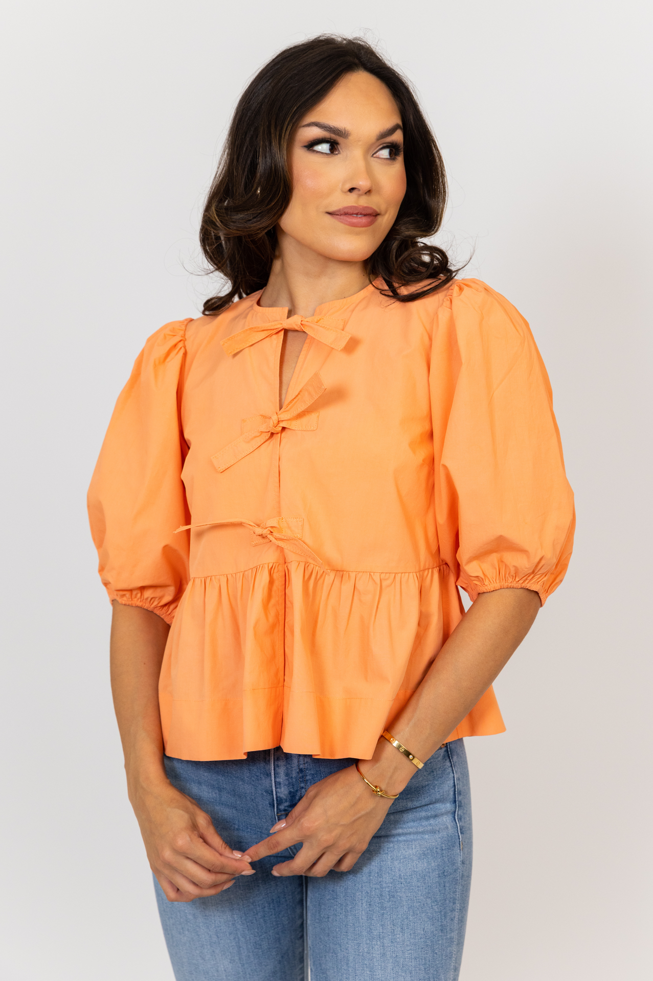 Poplin Knot Top