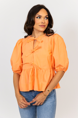 Poplin Knot Top