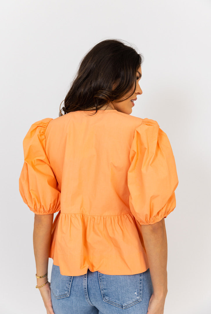 Poplin Knot Top