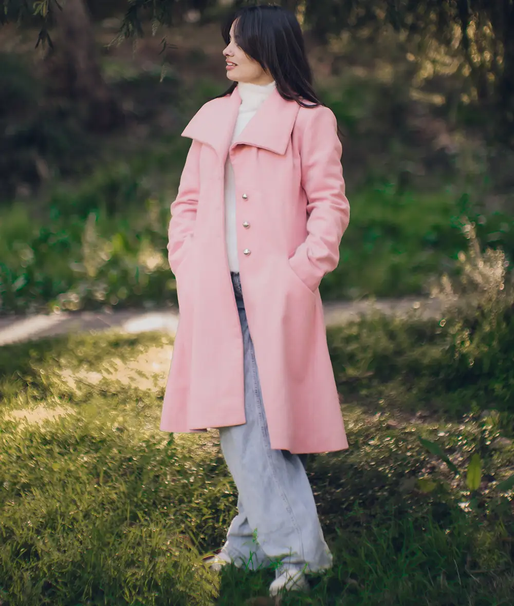 Priscilla Women's Pink Wool Coat