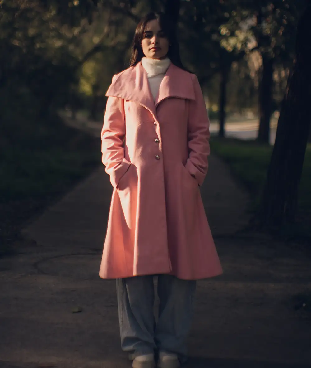 Priscilla Women's Pink Wool Coat